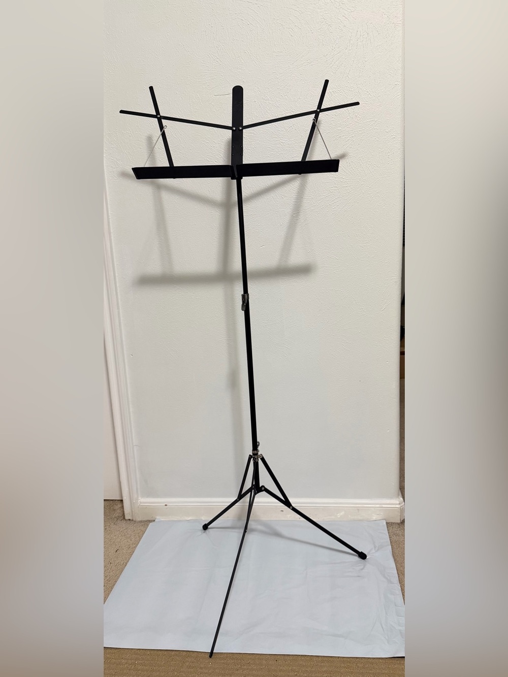 Selmer Black Foldable Music Stand with Carrying Bag